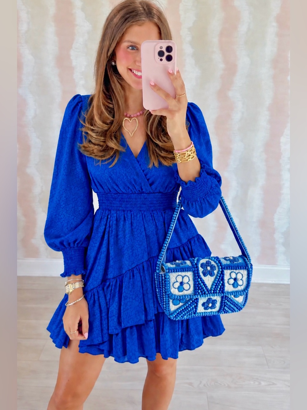 Lilly Pulitzer Cristiana Dress Ikat Blue Petite Leopard Mini Dress